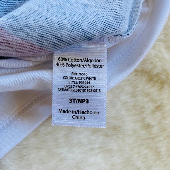 Girl's 3T Cowgirl Theme Long-Sleeved Pajama Top - Picture 6 of 7